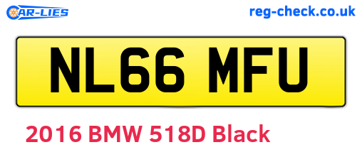 NL66MFU are the vehicle registration plates.