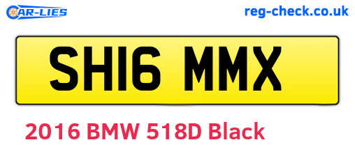 SH16MMX are the vehicle registration plates.