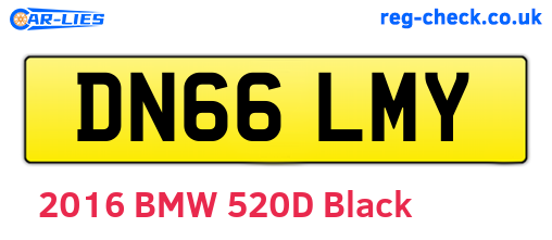 DN66LMY are the vehicle registration plates.