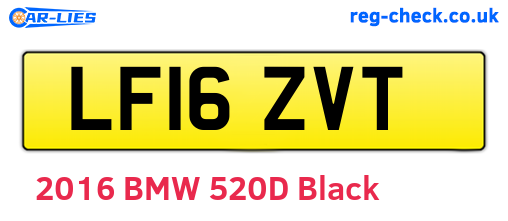 LF16ZVT are the vehicle registration plates.