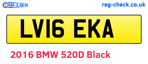 LV16EKA are the vehicle registration plates.
