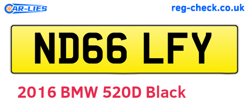 ND66LFY are the vehicle registration plates.