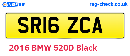 SR16ZCA are the vehicle registration plates.