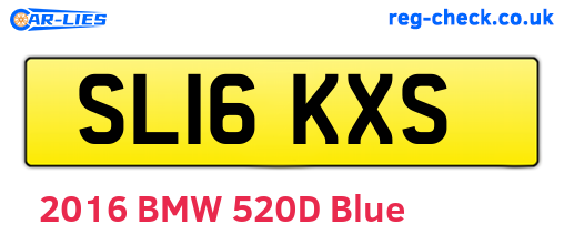 SL16KXS are the vehicle registration plates.