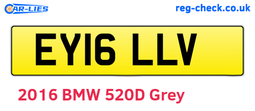 EY16LLV are the vehicle registration plates.
