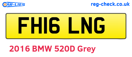 FH16LNG are the vehicle registration plates.