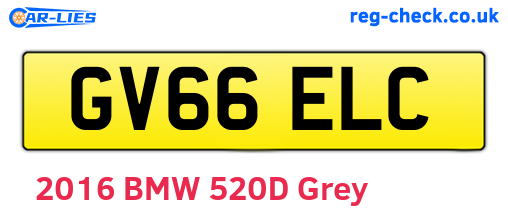 GV66ELC are the vehicle registration plates.