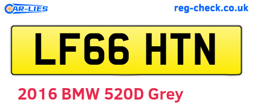 LF66HTN are the vehicle registration plates.