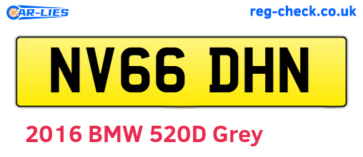 NV66DHN are the vehicle registration plates.