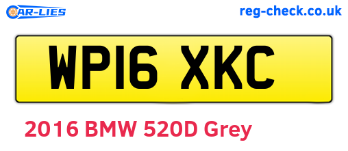 WP16XKC are the vehicle registration plates.