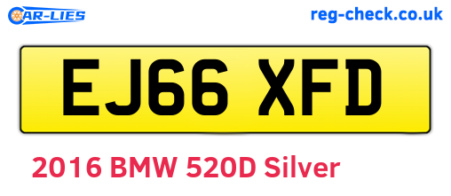 EJ66XFD are the vehicle registration plates.