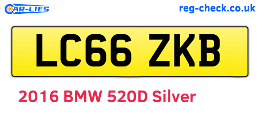 LC66ZKB are the vehicle registration plates.