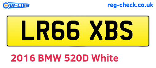 LR66XBS are the vehicle registration plates.