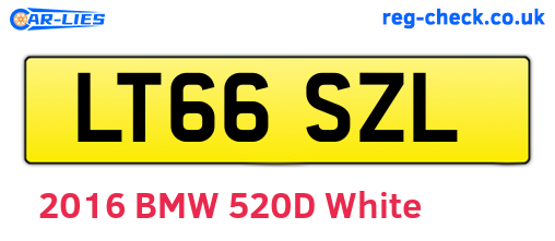 LT66SZL are the vehicle registration plates.