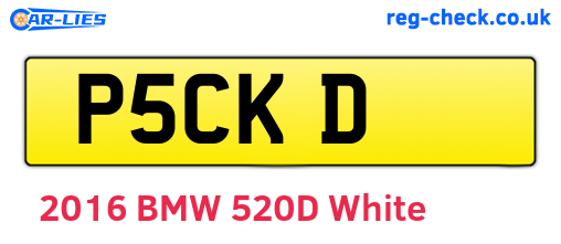 P5CKD are the vehicle registration plates.