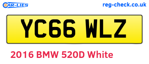 YC66WLZ are the vehicle registration plates.