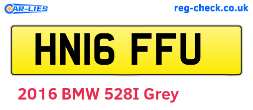 HN16FFU are the vehicle registration plates.