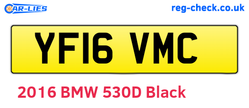 YF16VMC are the vehicle registration plates.