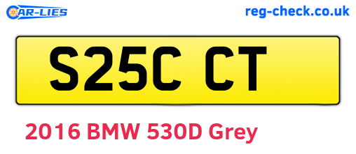 S25CCT are the vehicle registration plates.