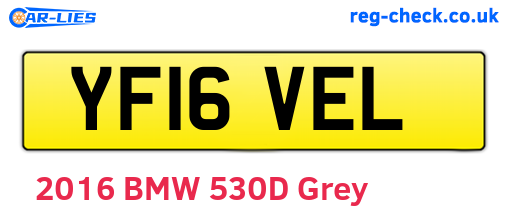 YF16VEL are the vehicle registration plates.