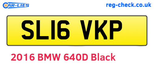 SL16VKP are the vehicle registration plates.