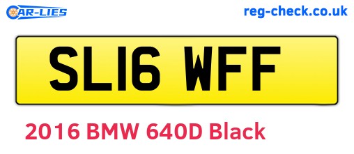 SL16WFF are the vehicle registration plates.