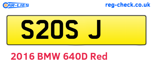 S2OSJ are the vehicle registration plates.