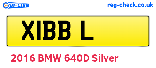 X1BBL are the vehicle registration plates.