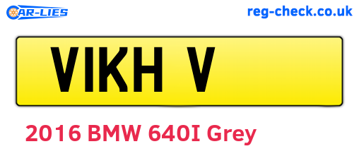 V1KHV are the vehicle registration plates.
