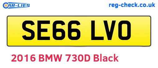 SE66LVO are the vehicle registration plates.