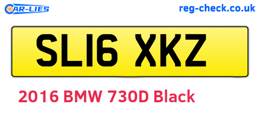 SL16XKZ are the vehicle registration plates.