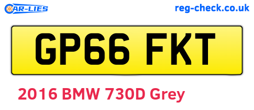 GP66FKT are the vehicle registration plates.