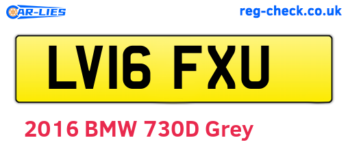 LV16FXU are the vehicle registration plates.