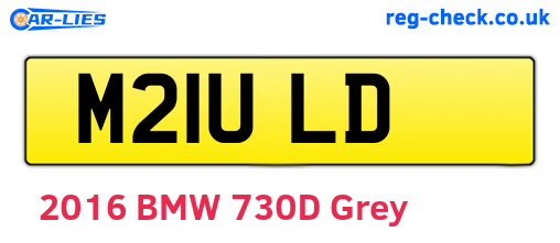 M21ULD are the vehicle registration plates.