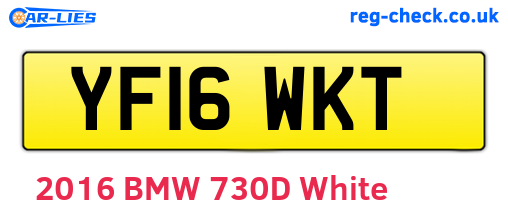 YF16WKT are the vehicle registration plates.