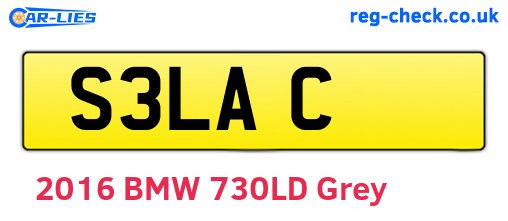 S3LAC are the vehicle registration plates.
