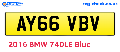 AY66VBV are the vehicle registration plates.