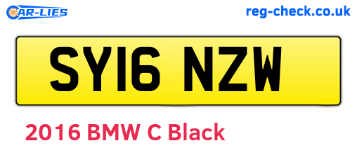 SY16NZW are the vehicle registration plates.