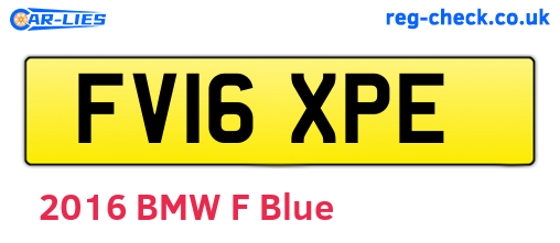 FV16XPE are the vehicle registration plates.