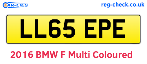 LL65EPE are the vehicle registration plates.