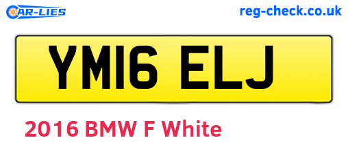 YM16ELJ are the vehicle registration plates.