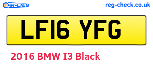 LF16YFG are the vehicle registration plates.
