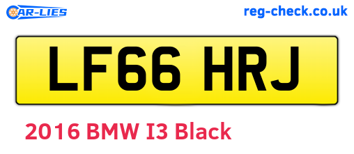LF66HRJ are the vehicle registration plates.