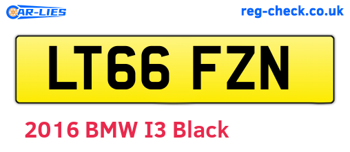LT66FZN are the vehicle registration plates.