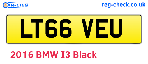 LT66VEU are the vehicle registration plates.