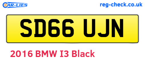 SD66UJN are the vehicle registration plates.