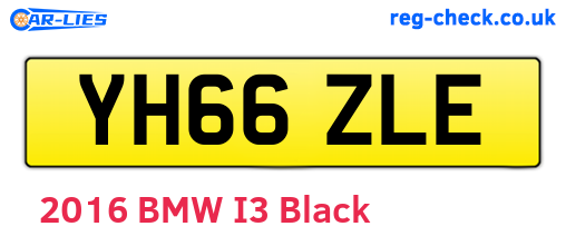 YH66ZLE are the vehicle registration plates.