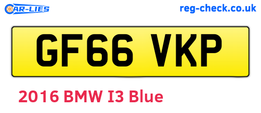 GF66VKP are the vehicle registration plates.