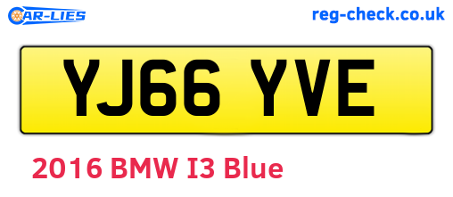 YJ66YVE are the vehicle registration plates.