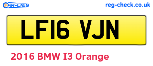 LF16VJN are the vehicle registration plates.
